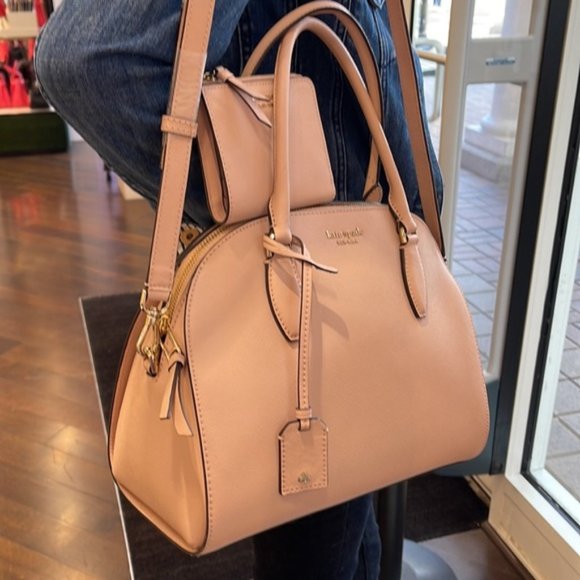 Kate Spade Reiley Large Dome Satchel & Cameron Small L-Zip Bifold Wallet - Picture 3 of 16